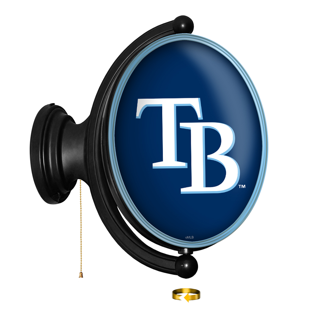 Tampa Bay Rays Logo - Original Oval Rotating Lighted Wall Sign  