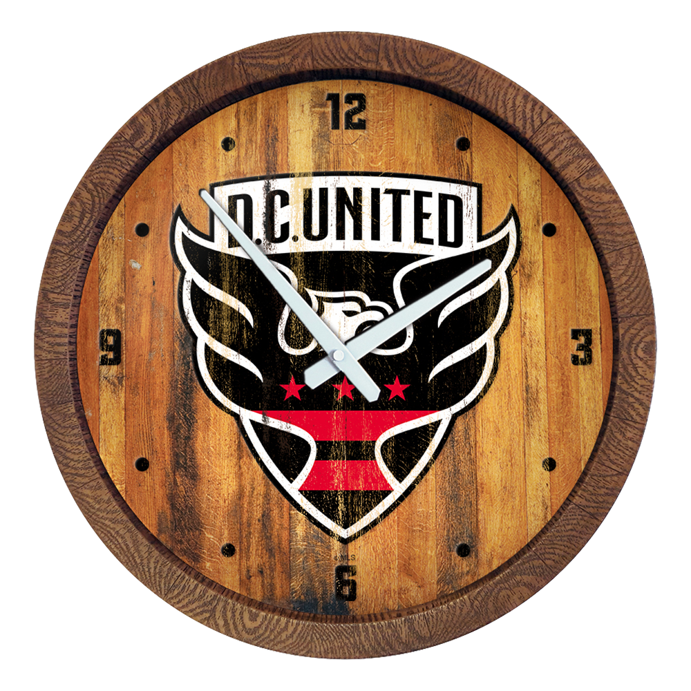 D.C. United: Weathered "Faux" Barrel Top Clock  