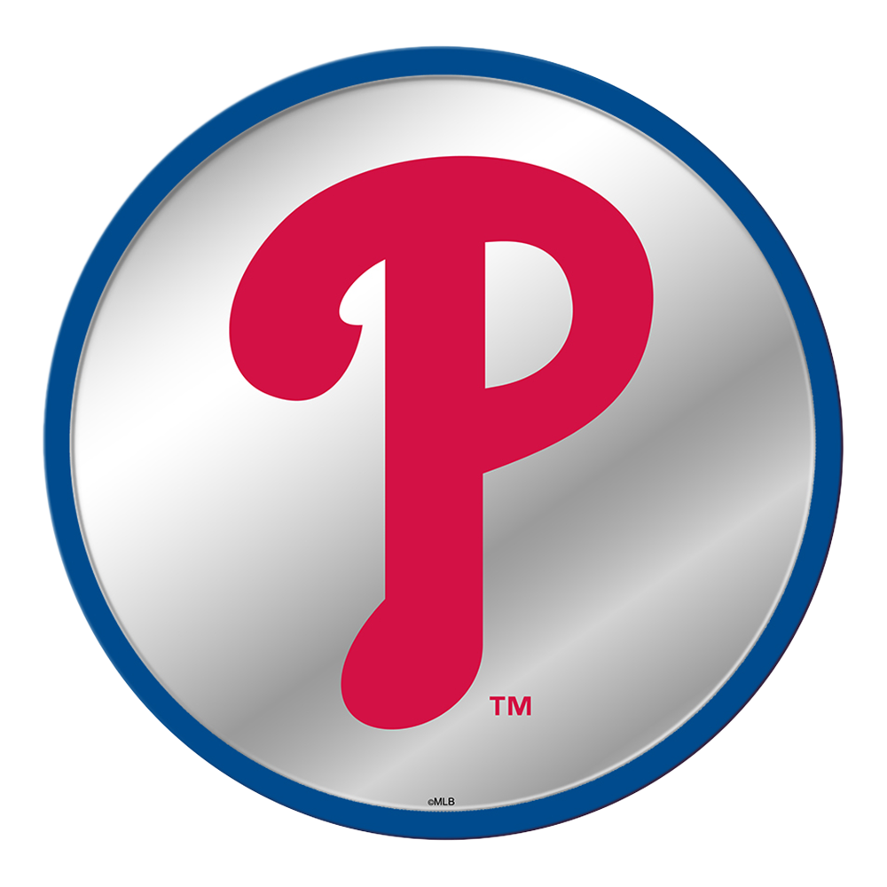 Philadelphia Phillies Logo - Modern Disc Mirrored Wall Sign  