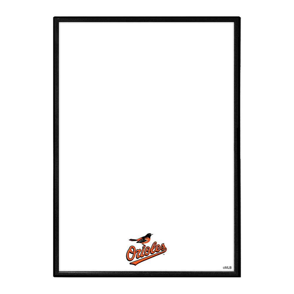 Baltimore Orioles Framed Dry Erase Wall Sign  