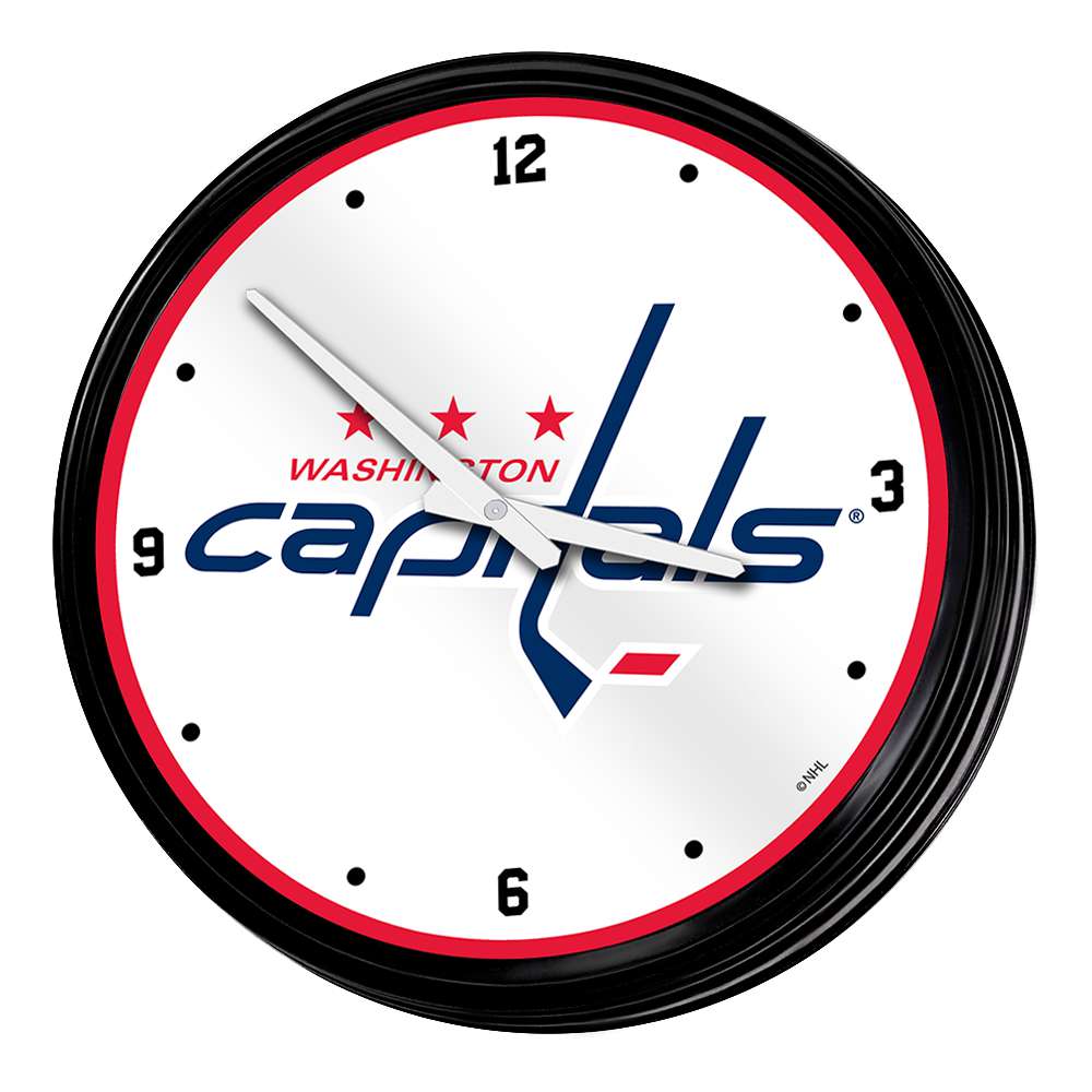 Washington Capitals Retro Lighted Wall Clock  
