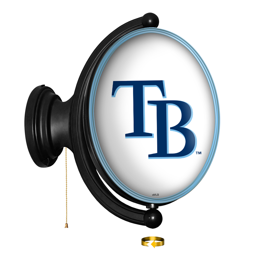 Tampa Bay Rays Logo - Original Oval Rotating Lighted Wall Sign  
