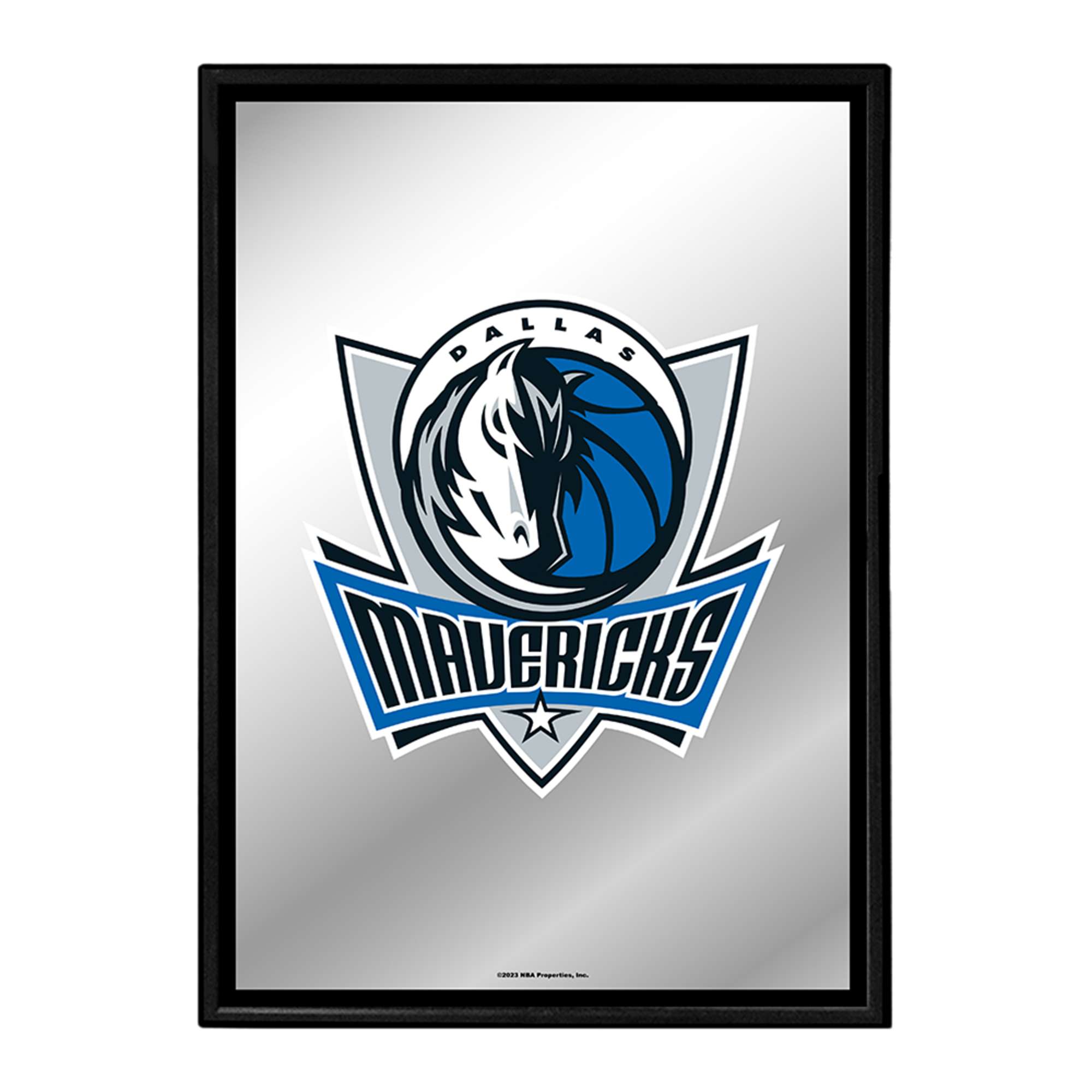 Dallas Mavericks: Framed Mirrored Wall Sign