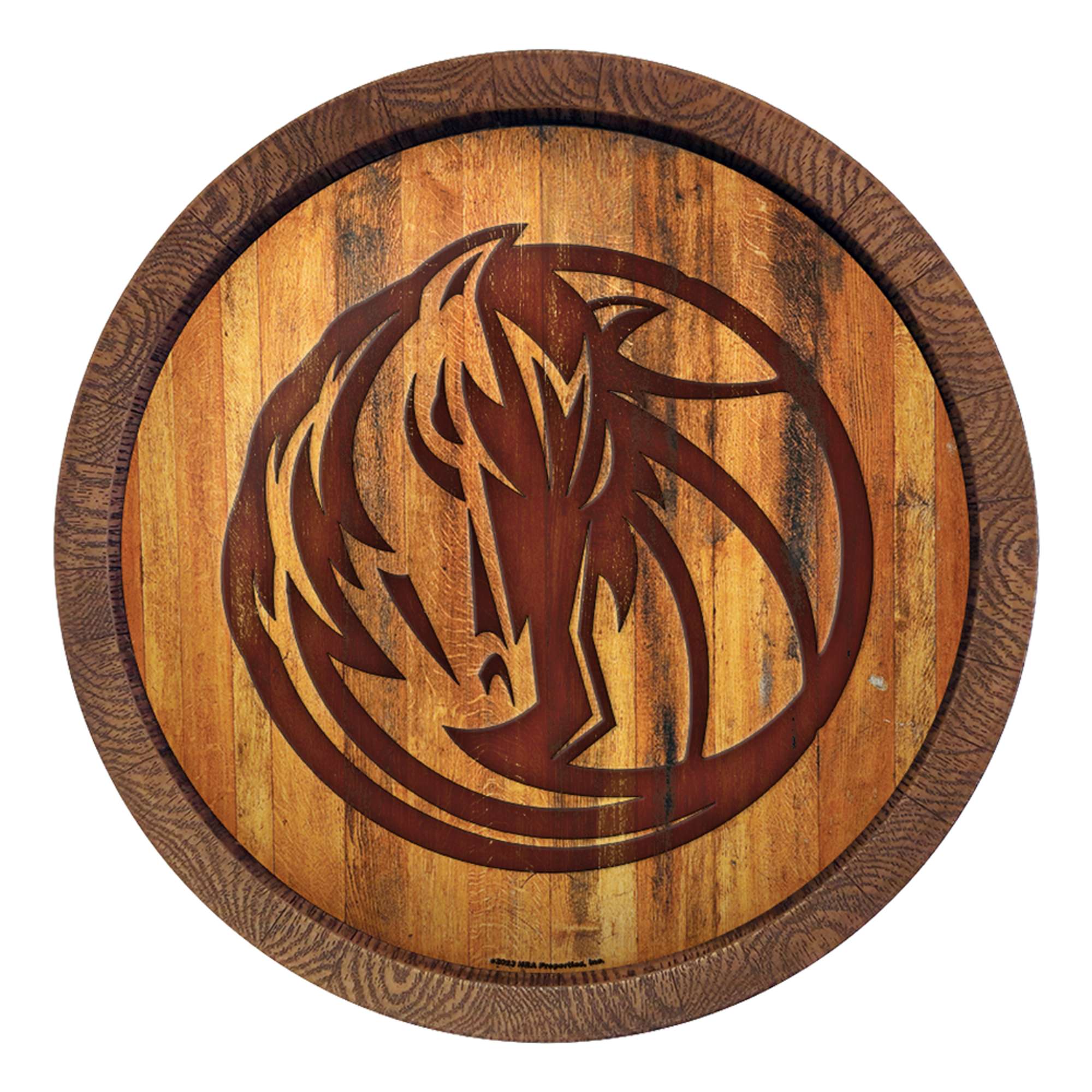 Dallas Mavericks: "Faux" Barrel Top Sign    