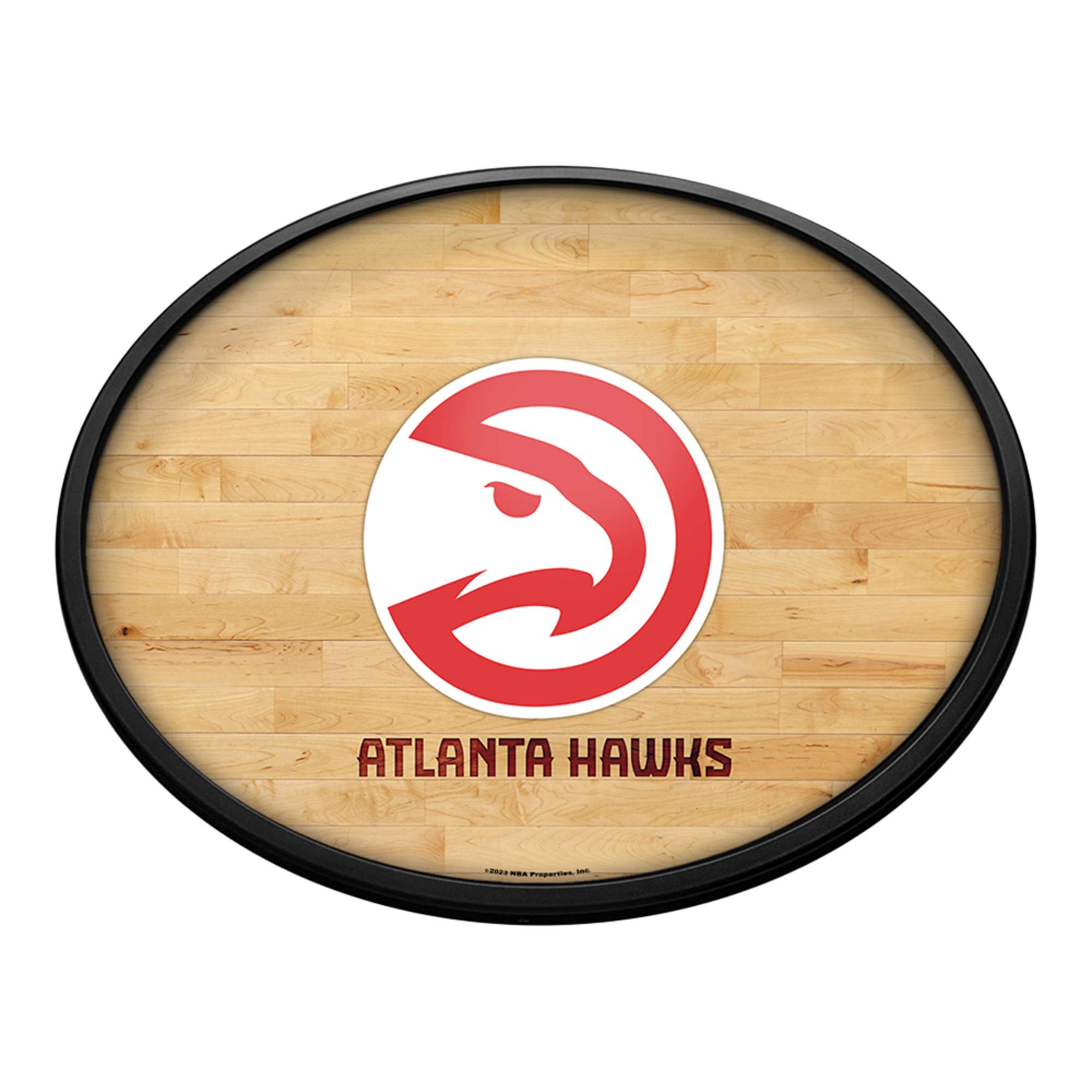 Atlanta Hawks: Oval Slimline Lighted Wall Sign