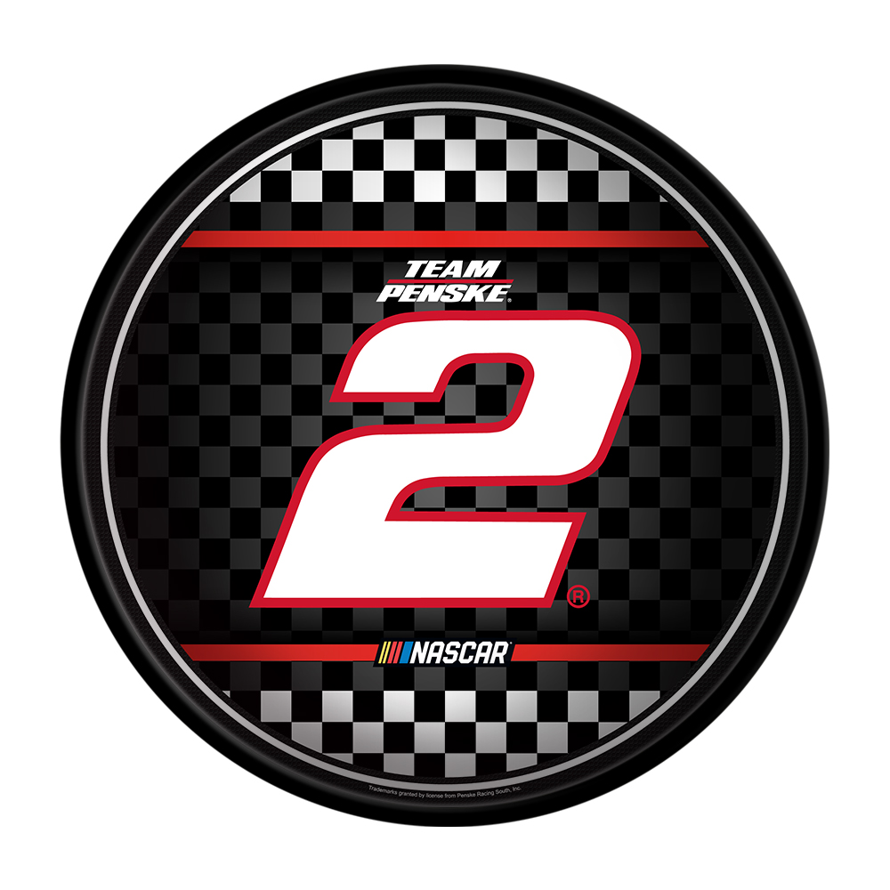 Austin Cindric: Checkered Flag - Modern Disc Wall Sign