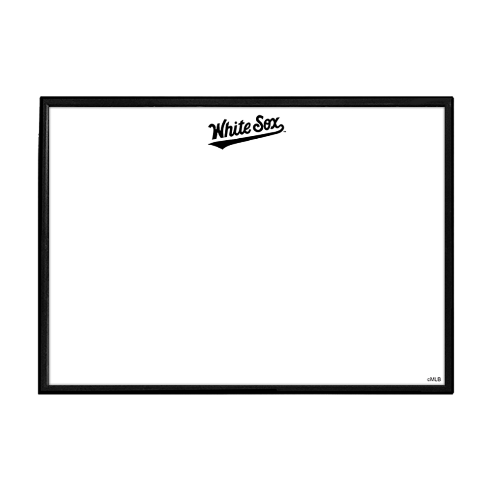 Chicago White Sox Wordmark - Framed Dry Erase Wall Sign  