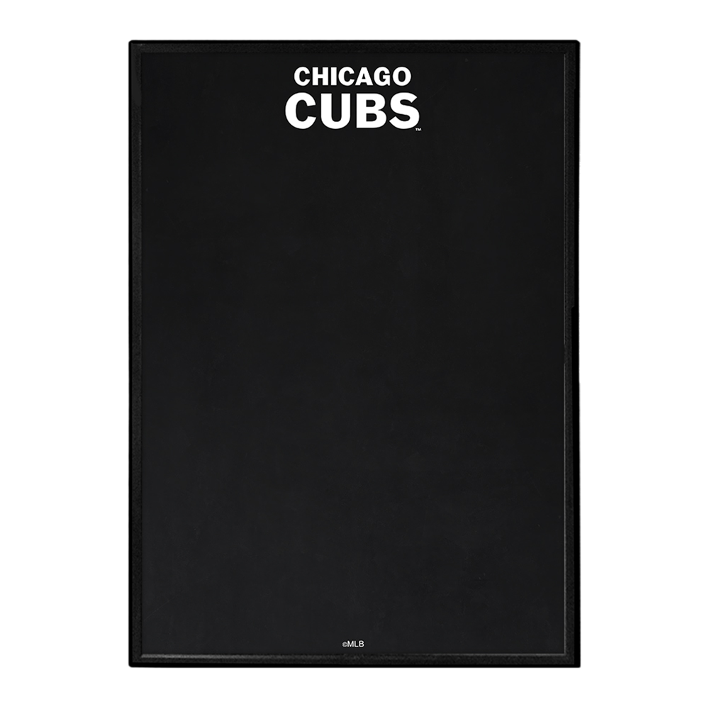 Chicago Cubs Wordmark - Framed Chalkboard  