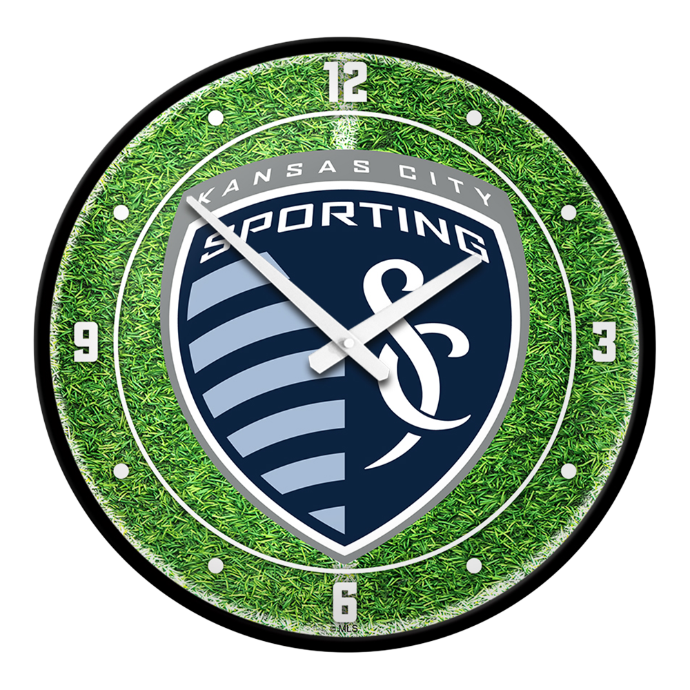 Sporting Kansas City: Pitch - Modern Disc Wall Clock  