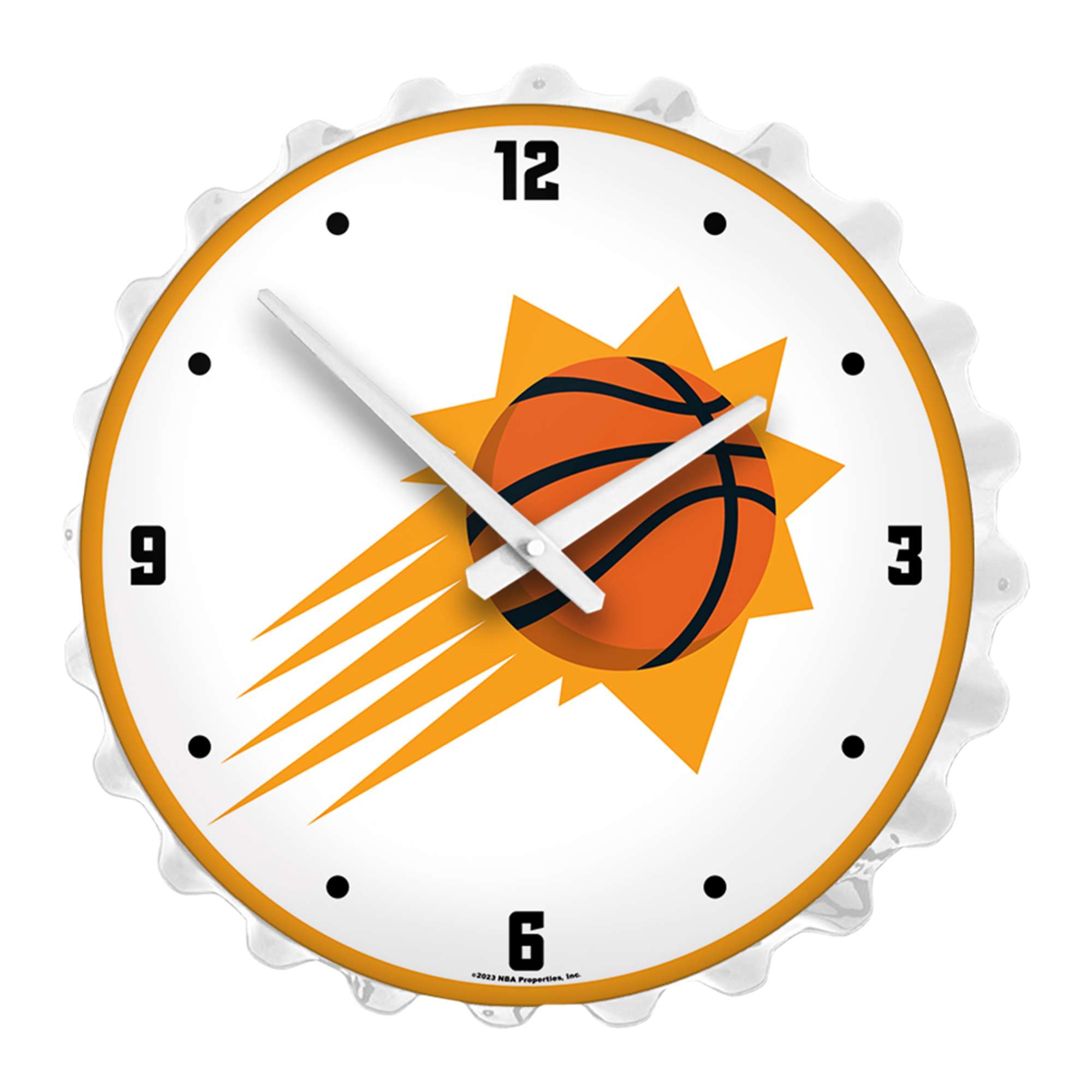 Phoenix Suns: Bottle Cap Lighted Wall Clock