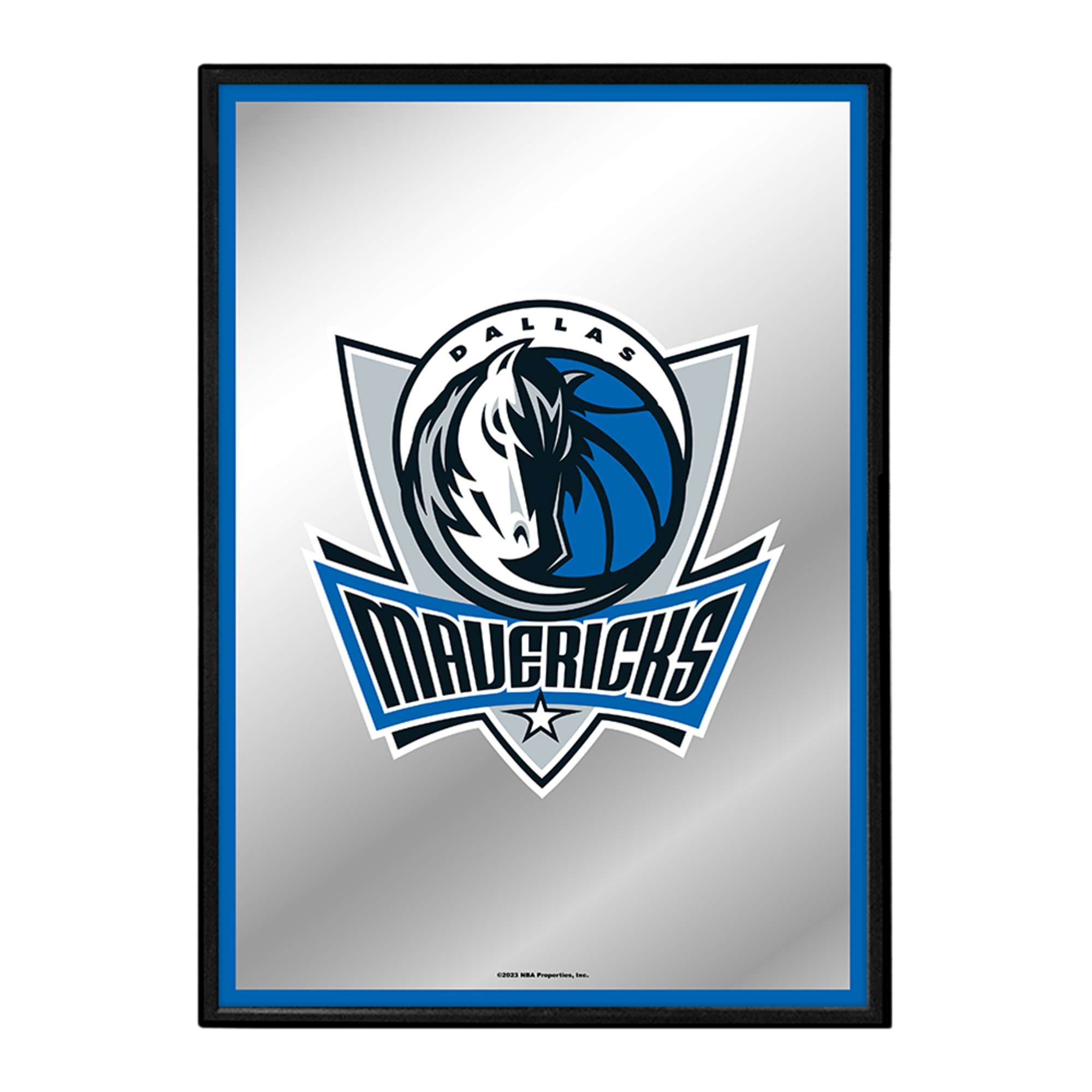 Dallas Mavericks: Framed Mirrored Wall Sign