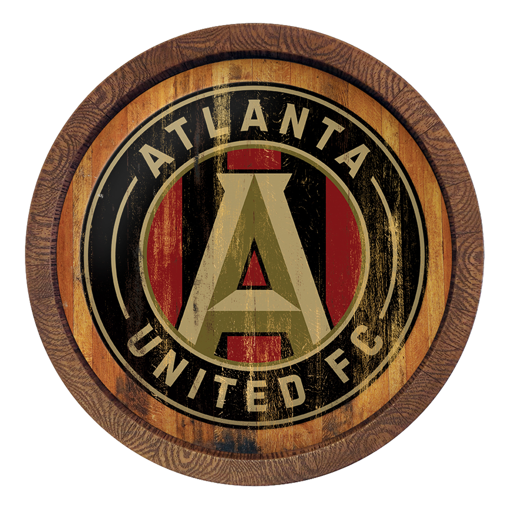 Atlanta United: Weathered "Faux" Barrel Top Sign  