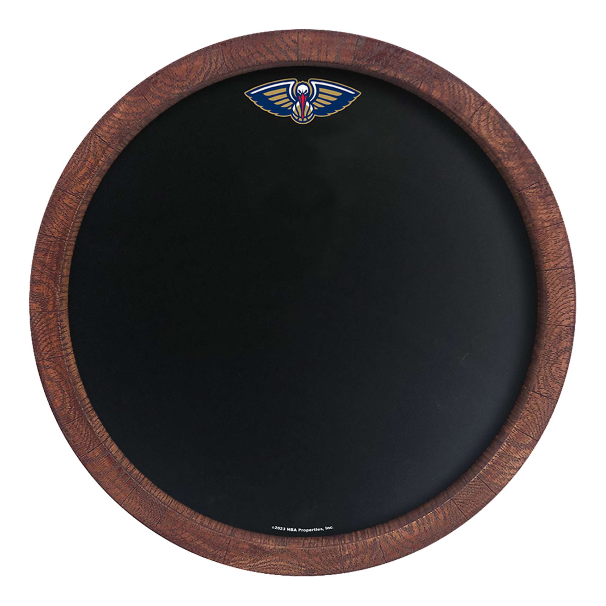 New Orleans Pelicans: "Faux" Barrel Framed Chalkboard    