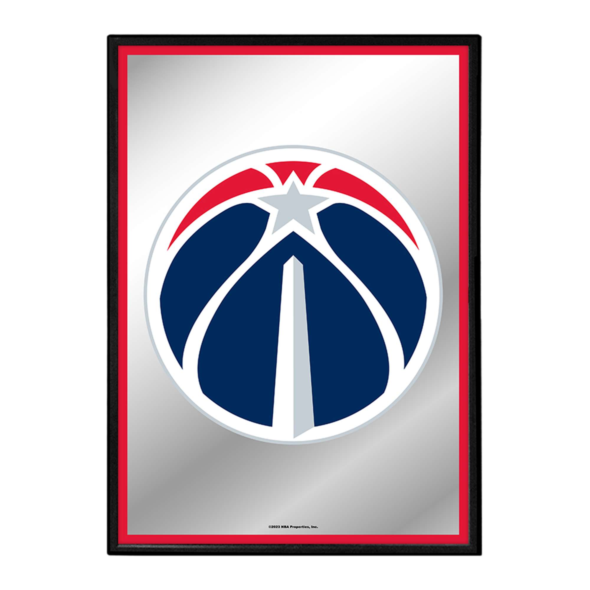 Washington Wizards: Framed Mirrored Wall Sign