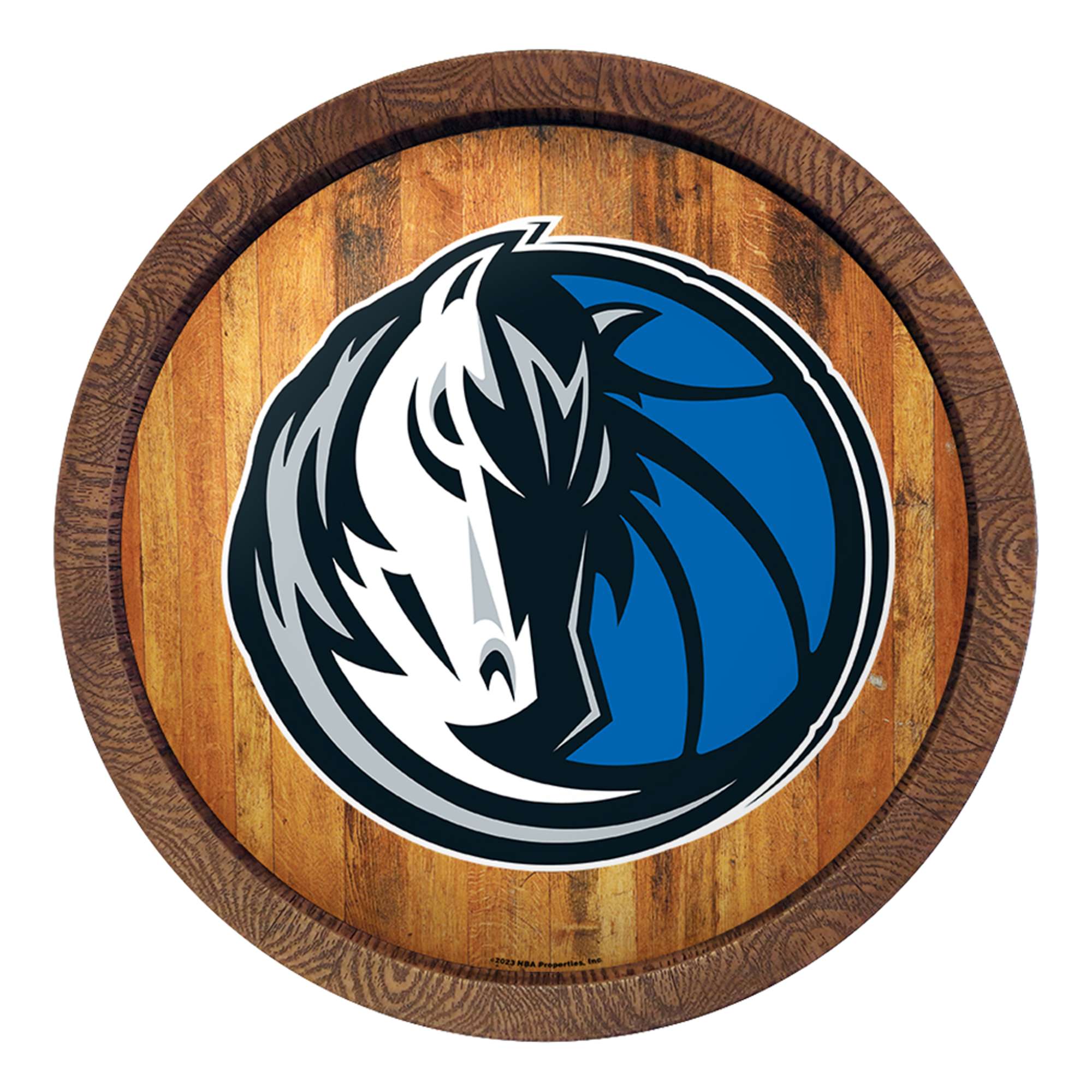 Dallas Mavericks: "Faux" Barrel Top Sign    