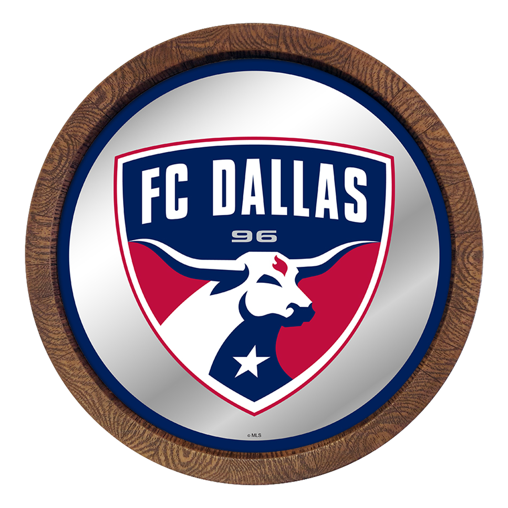 FC Dallas: Barrel Top Framed Mirror Mirrored Wall Sign