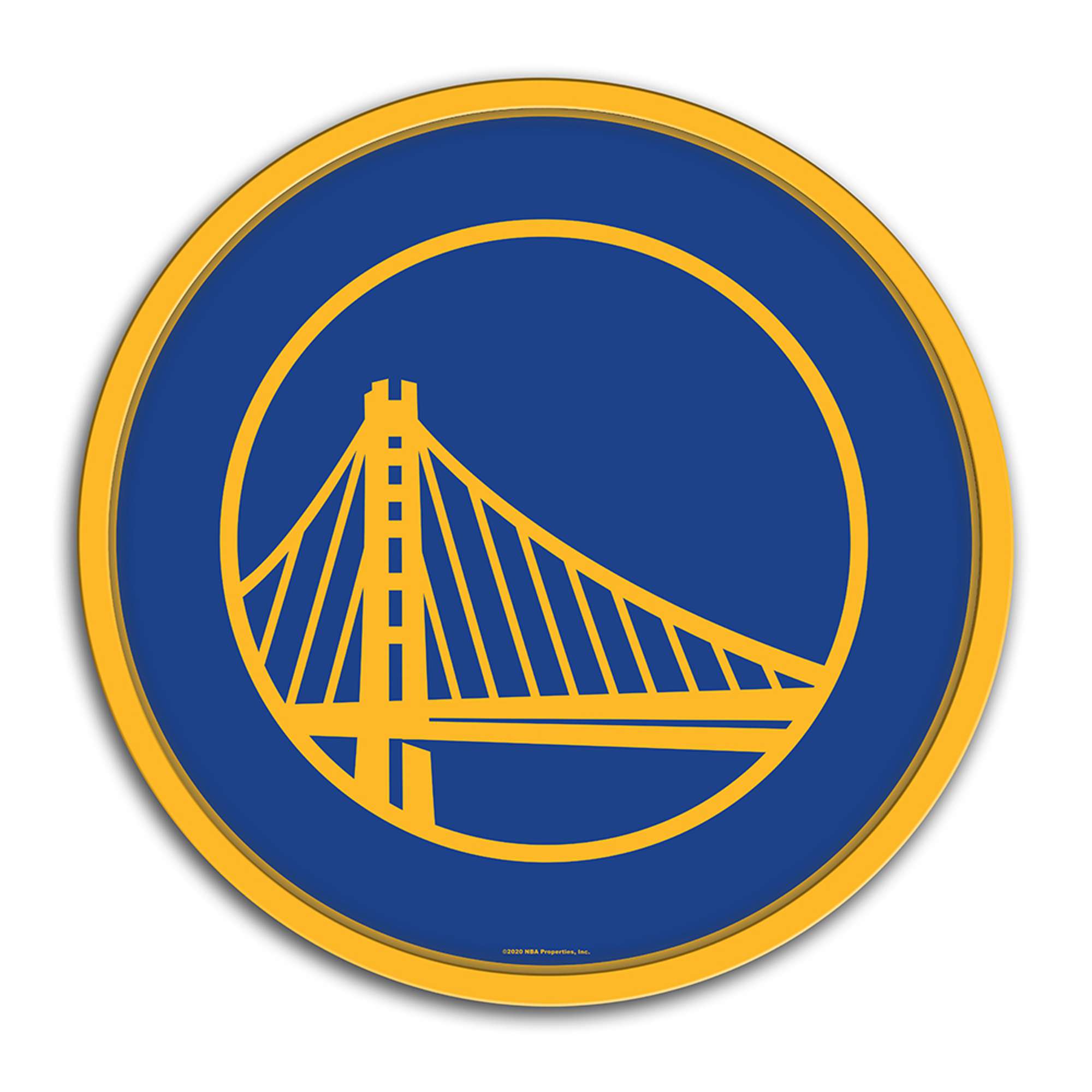 Golden State Warriors: Modern Disc Wall Sign    