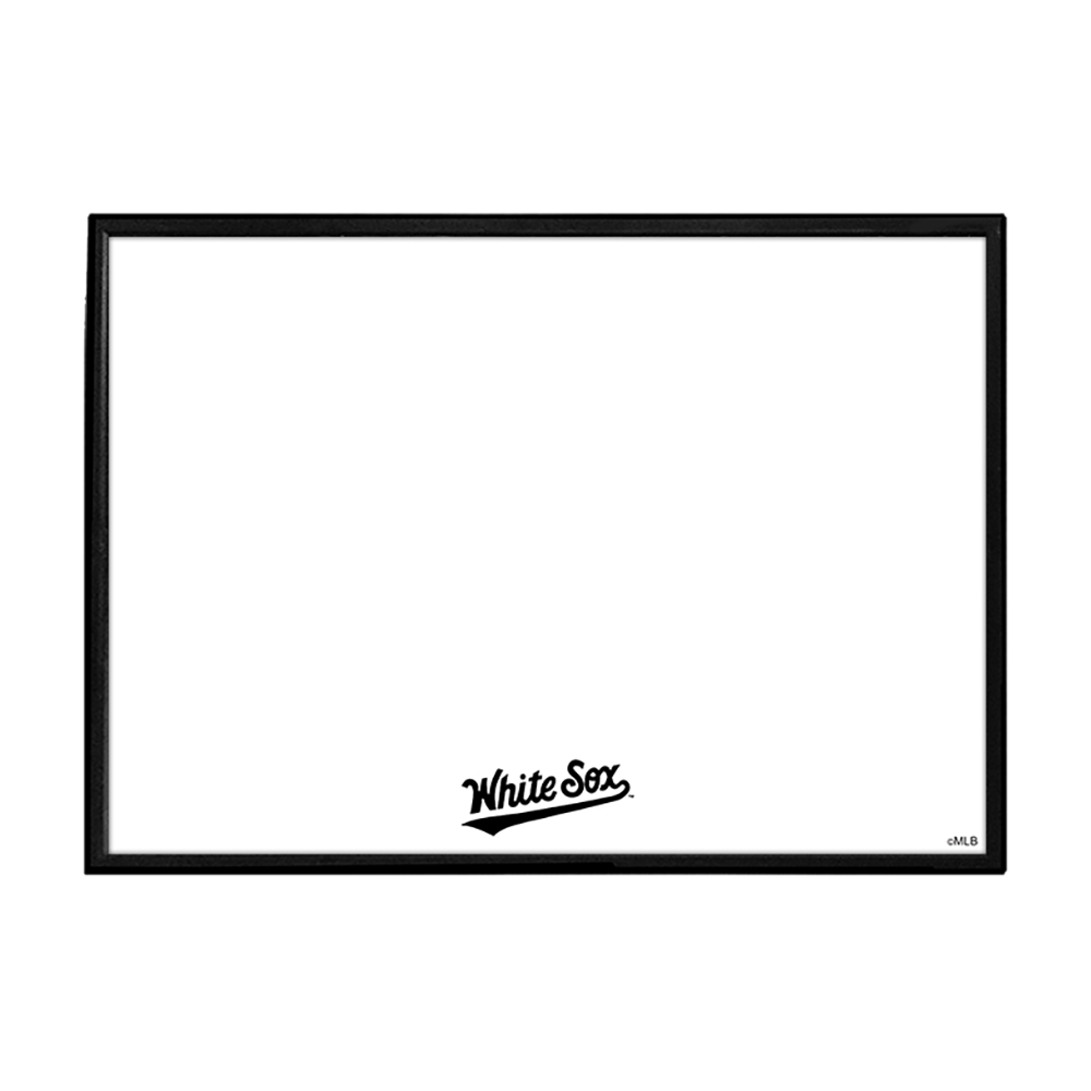 Chicago White Sox Wordmark - Framed Dry Erase Wall Sign  