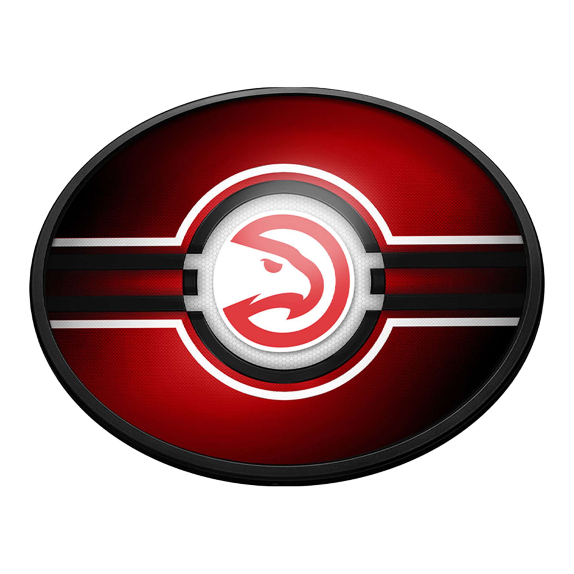 Atlanta Hawks: Oval Slimline Lighted Wall Sign