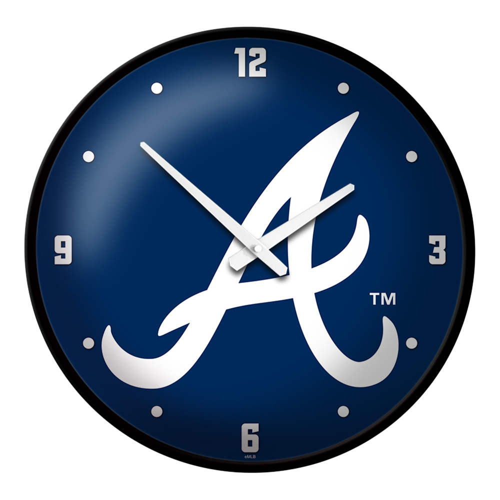 Atlanta Braves Alternate Logo - Modern Disc Wall Clock  