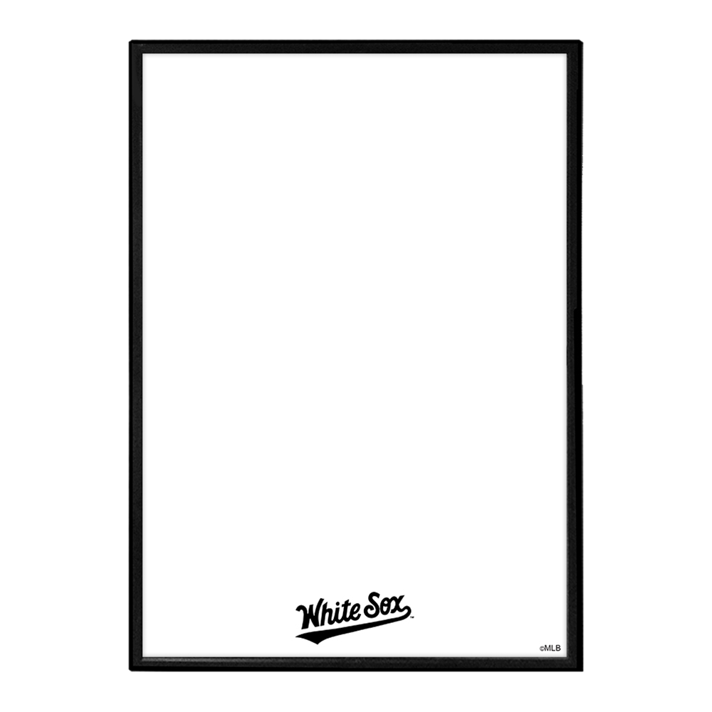 Chicago White Sox Wordmark - Framed Dry Erase Wall Sign  