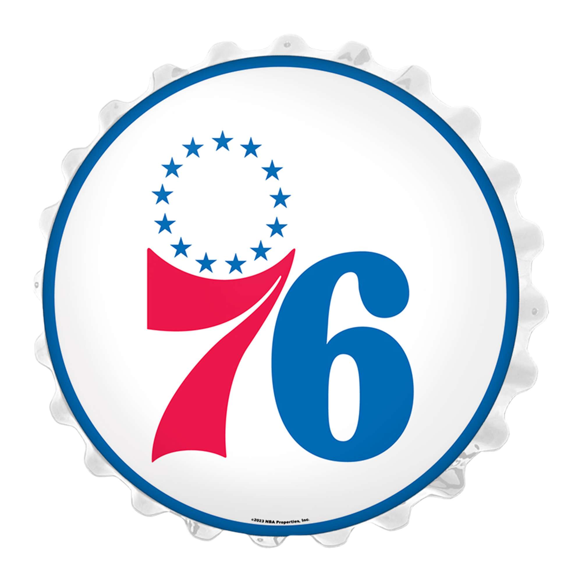 Philadelphia 76ers: Bottle Cap Wall Light