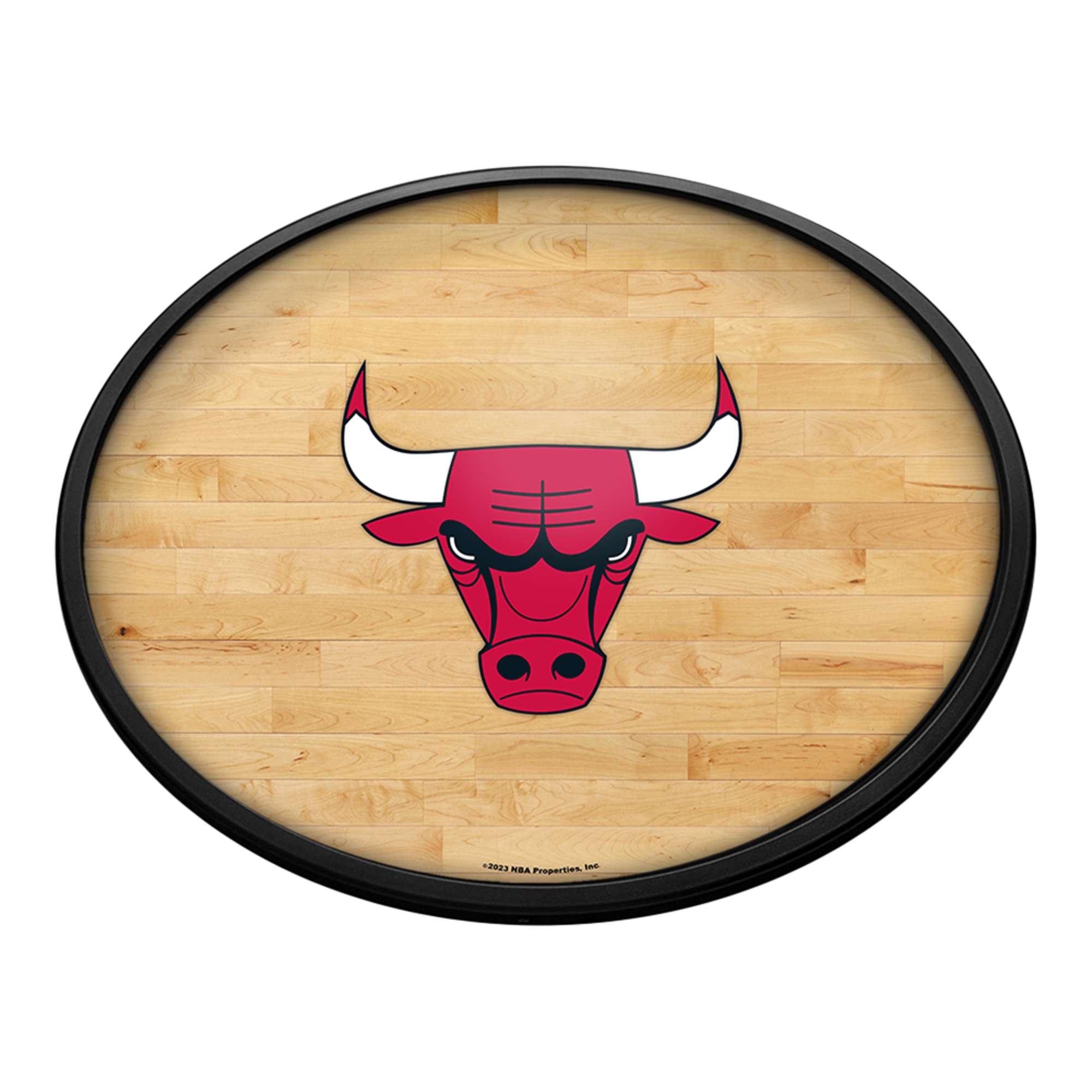 Chicago Bulls: Oval Slimline Lighted Wall Sign