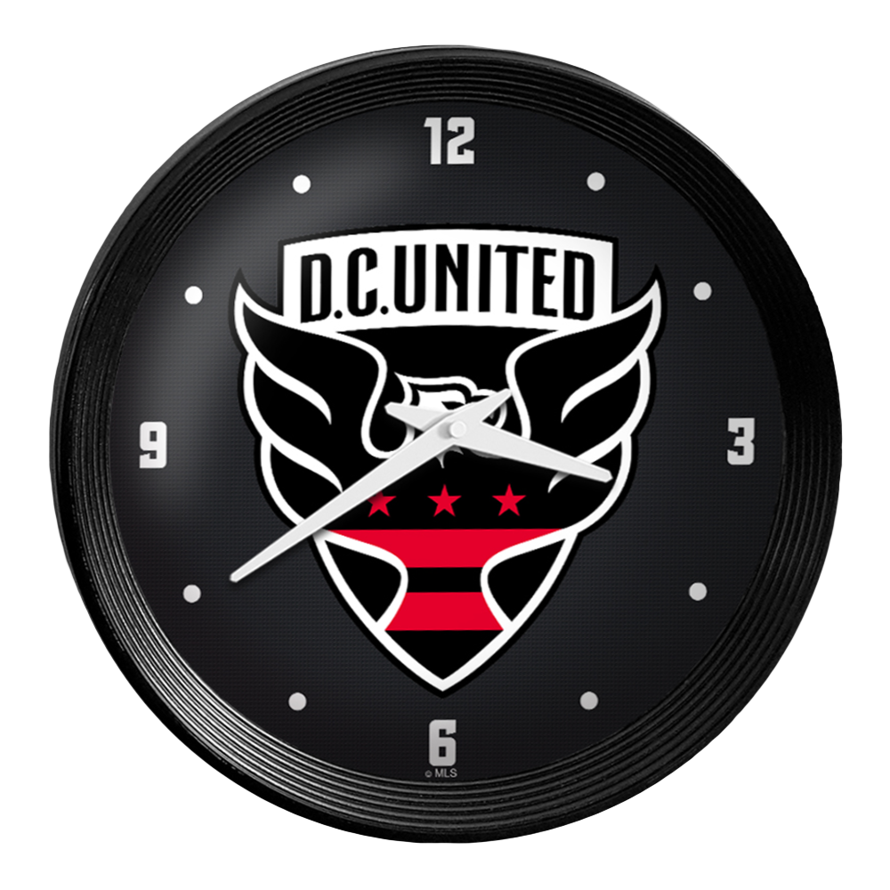 D.C. United: Ribbed Frame Wall Clock