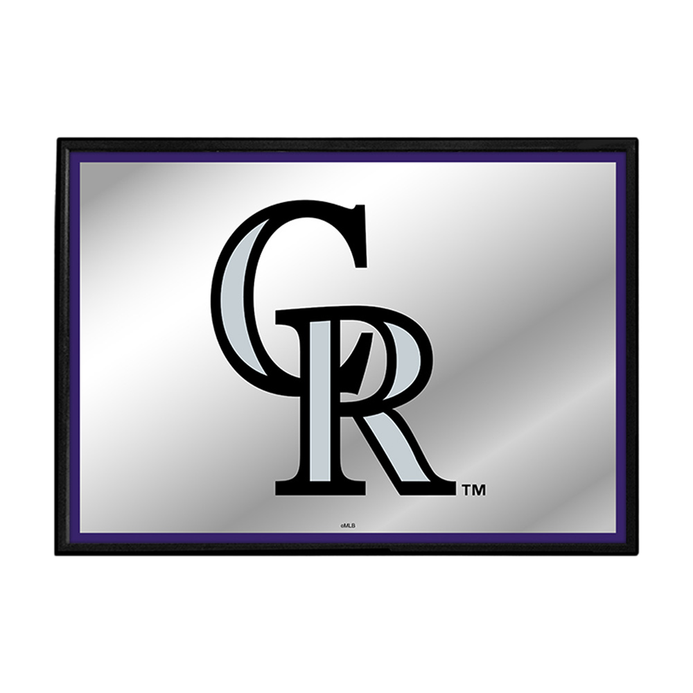 Colorado Rockies Framed Mirrored Wall Sign  