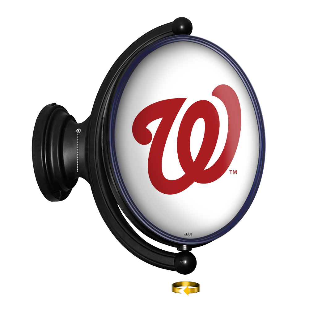 Washington Nationals Original Oval Rotating Lighted Wall Sign  