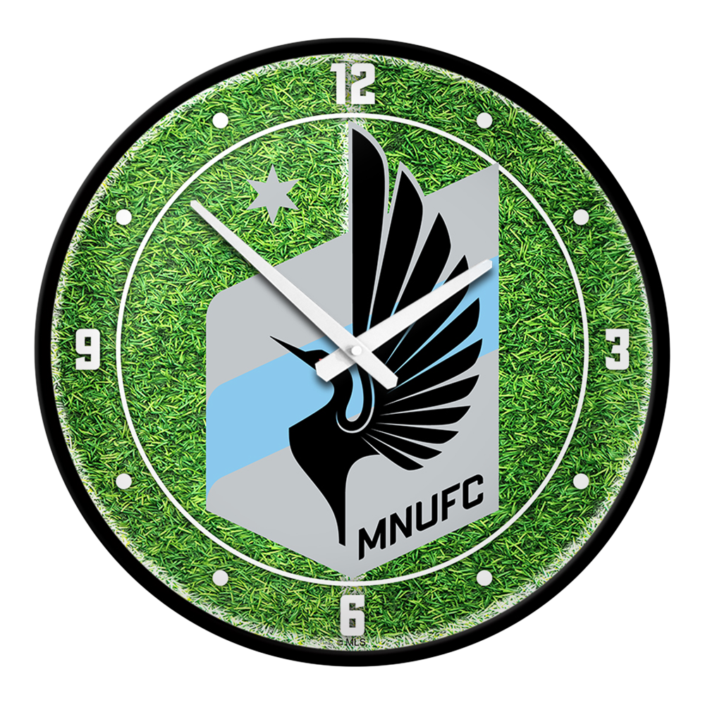 Minnesota United FC: Pitch - Modern Disc Wall Clock