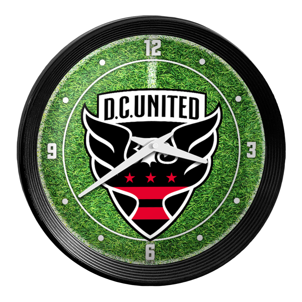 D.C. United: Pitch - Ribbed Frame Wall Clock