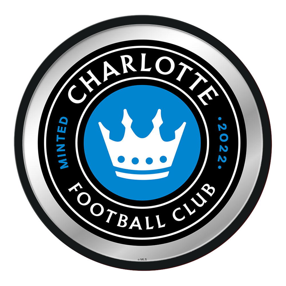 Charlotte FC: Modern Disc Mirrored Wall Sign
