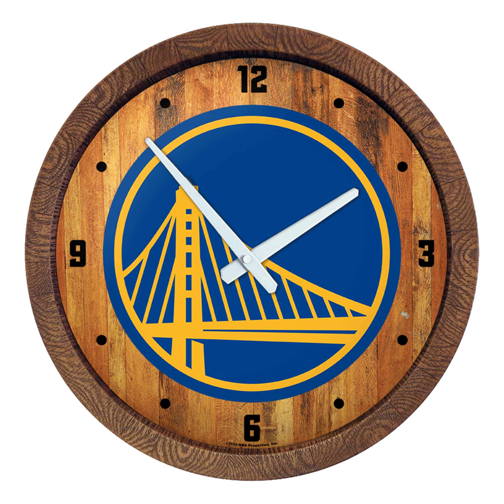 Golden State Warriors: "Faux" Barrel Top Clock    