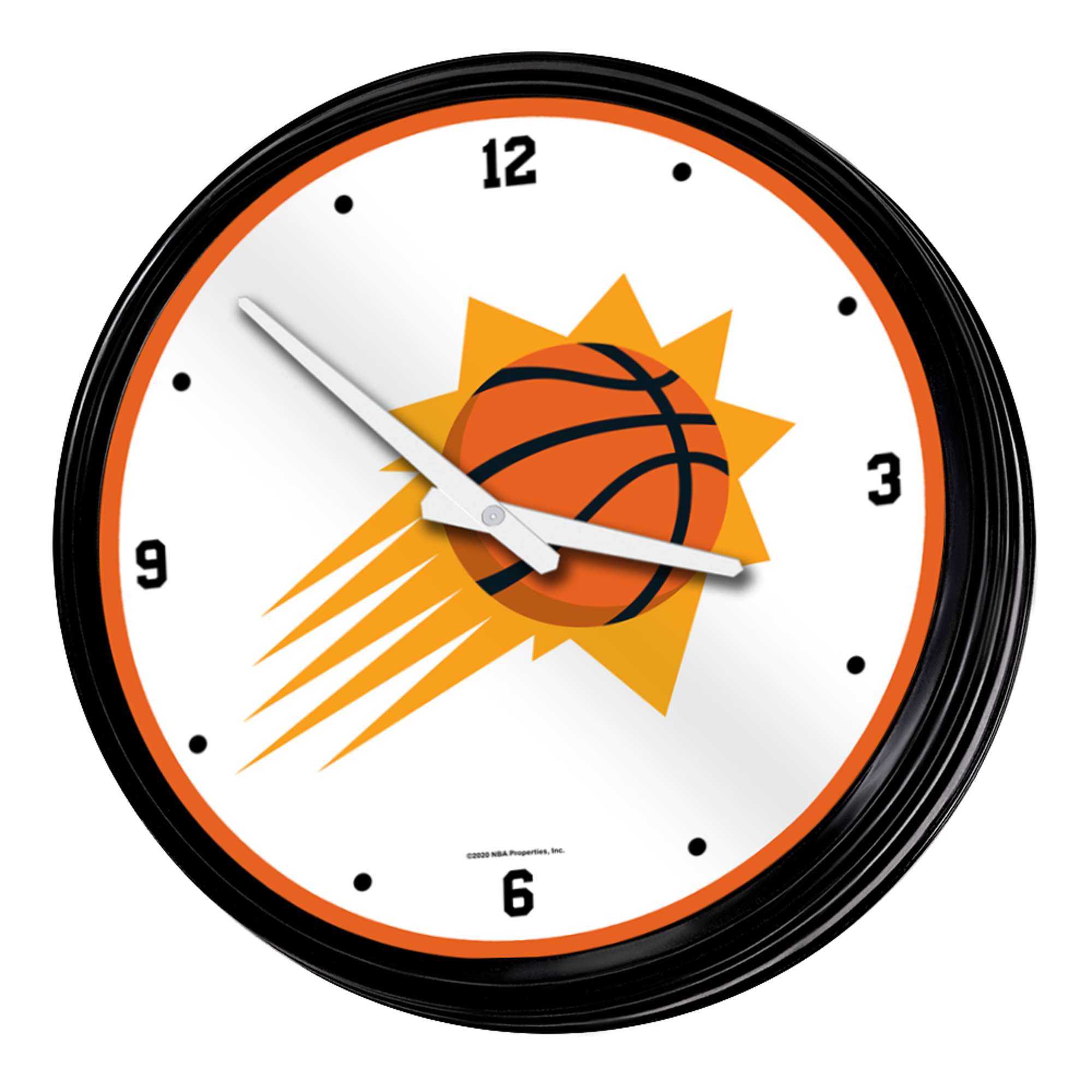 Phoenix Suns: Retro Lighted Wall Clock