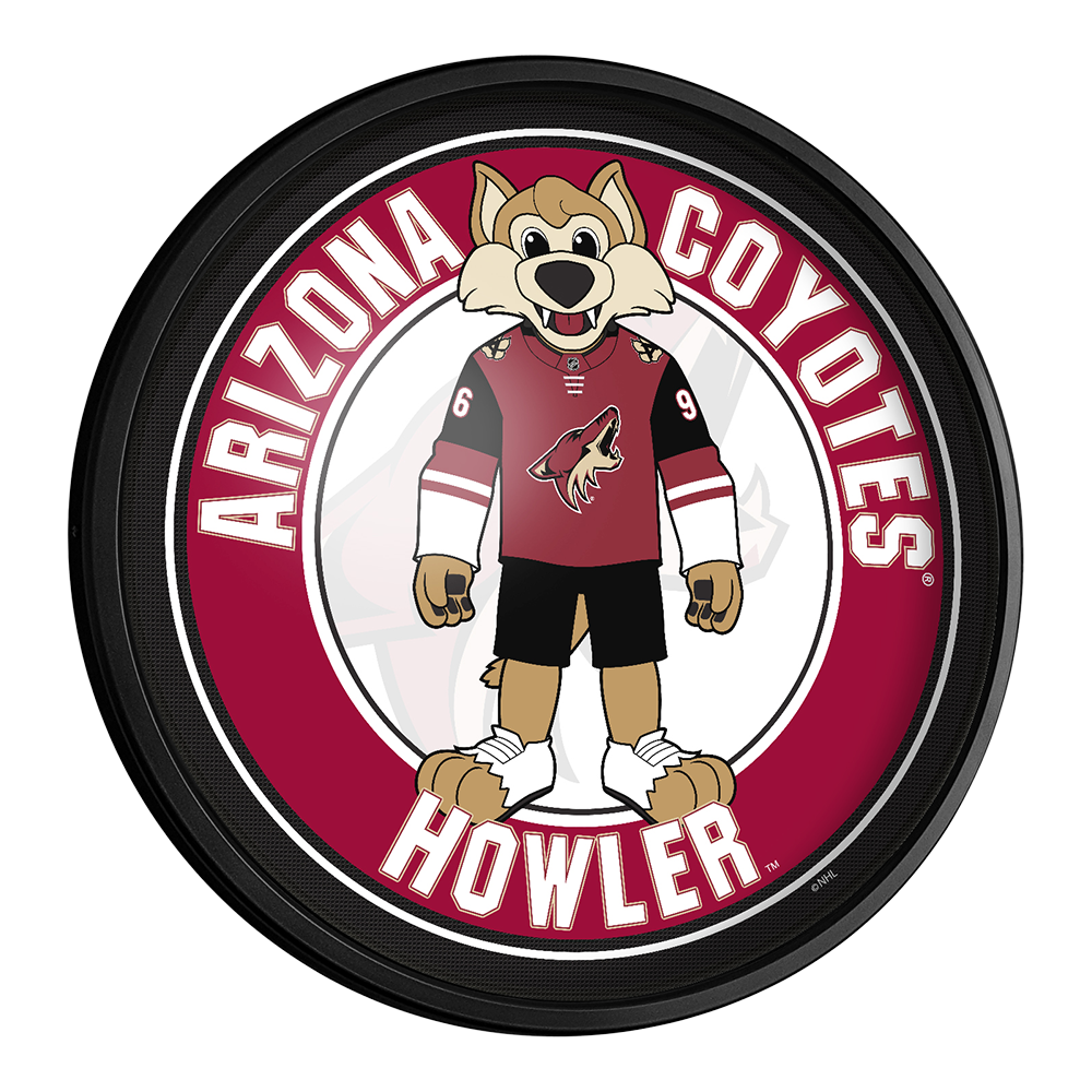 Arizona Coyotes Howler - Round Slimline Lighted Wall Sign  