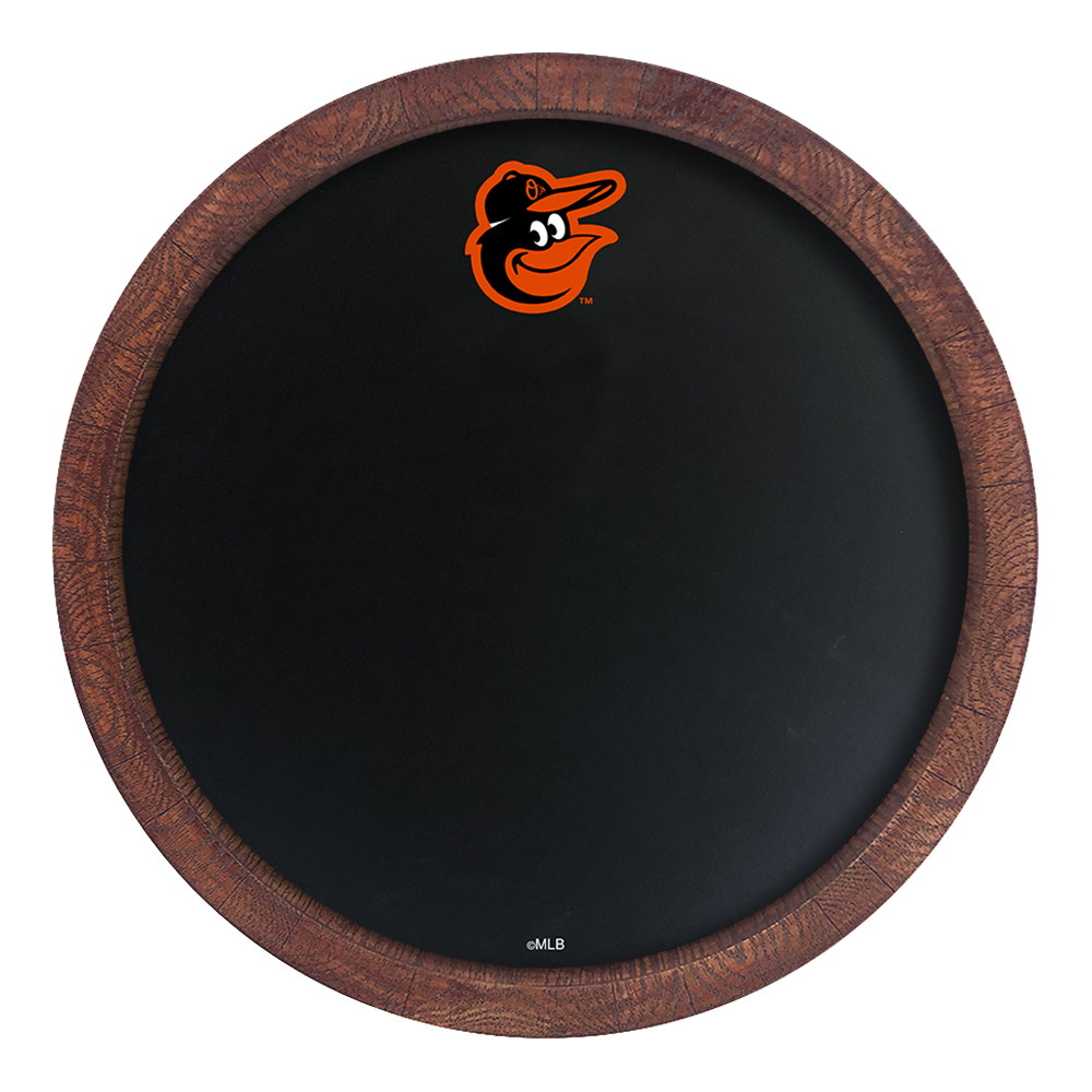 Baltimore Orioles Chalkboard "Faux" Barrel Top Sign  