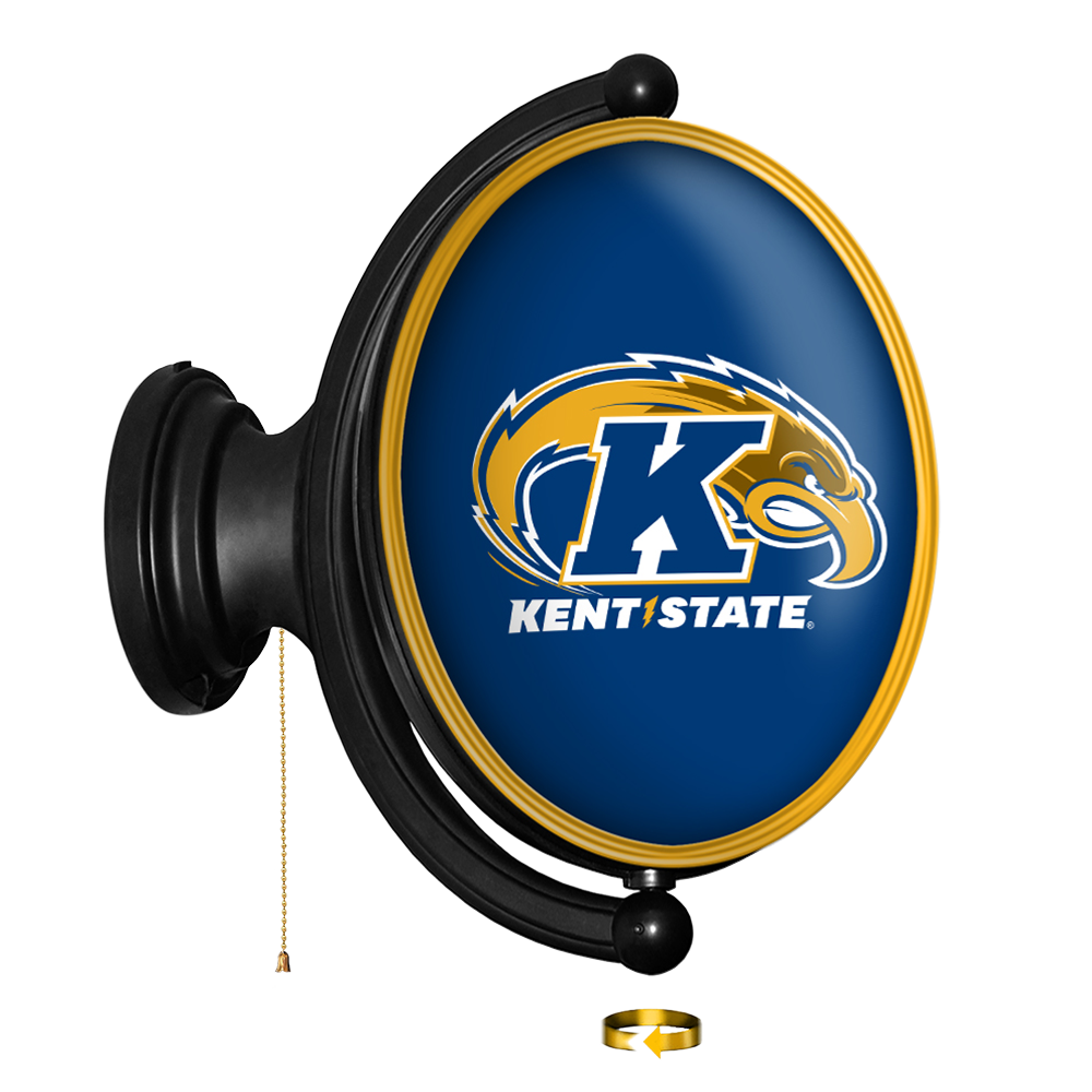 Kent State Golden Flashes Original Oval Rotating Lighted Wall Sign