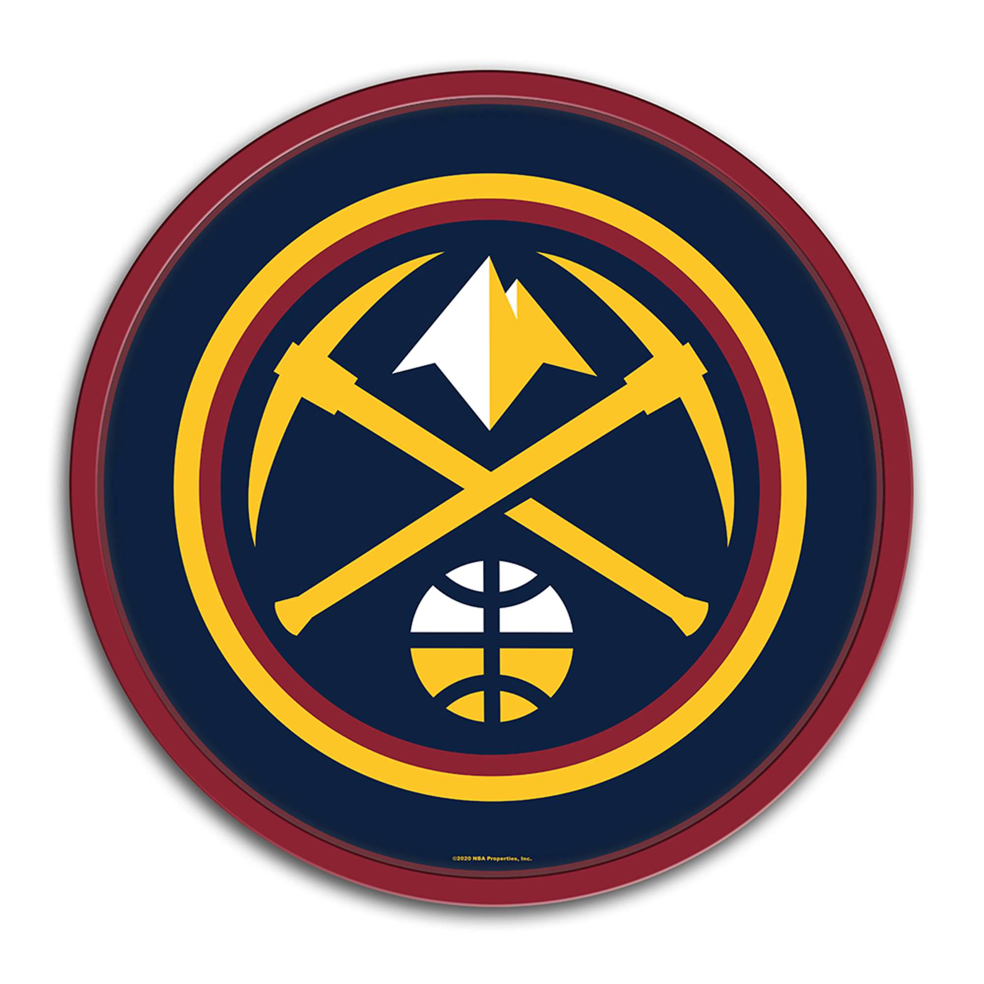 Denver Nuggets: Modern Disc Wall Sign