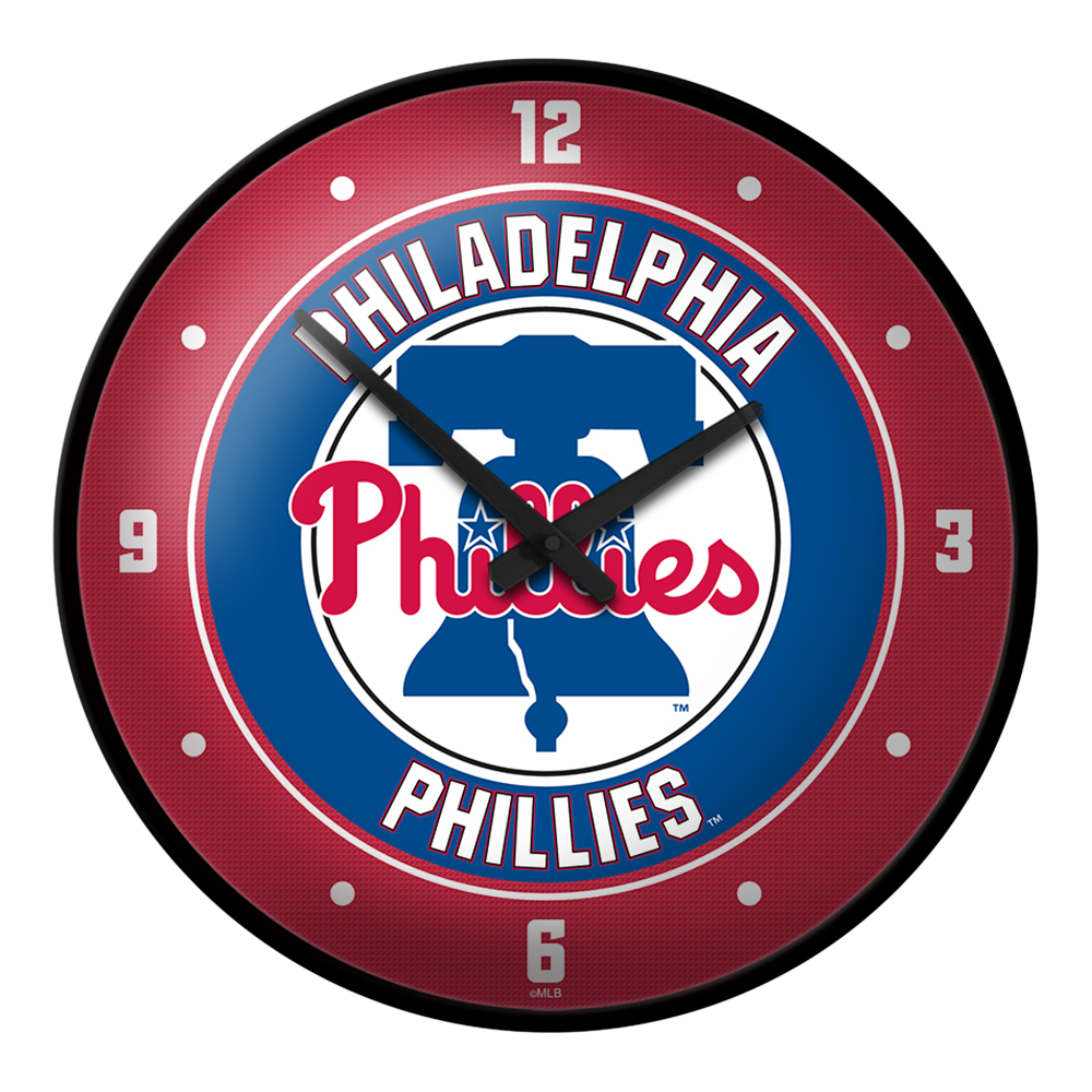 Philadelphia Phillies Modern Disc Wall Clock  