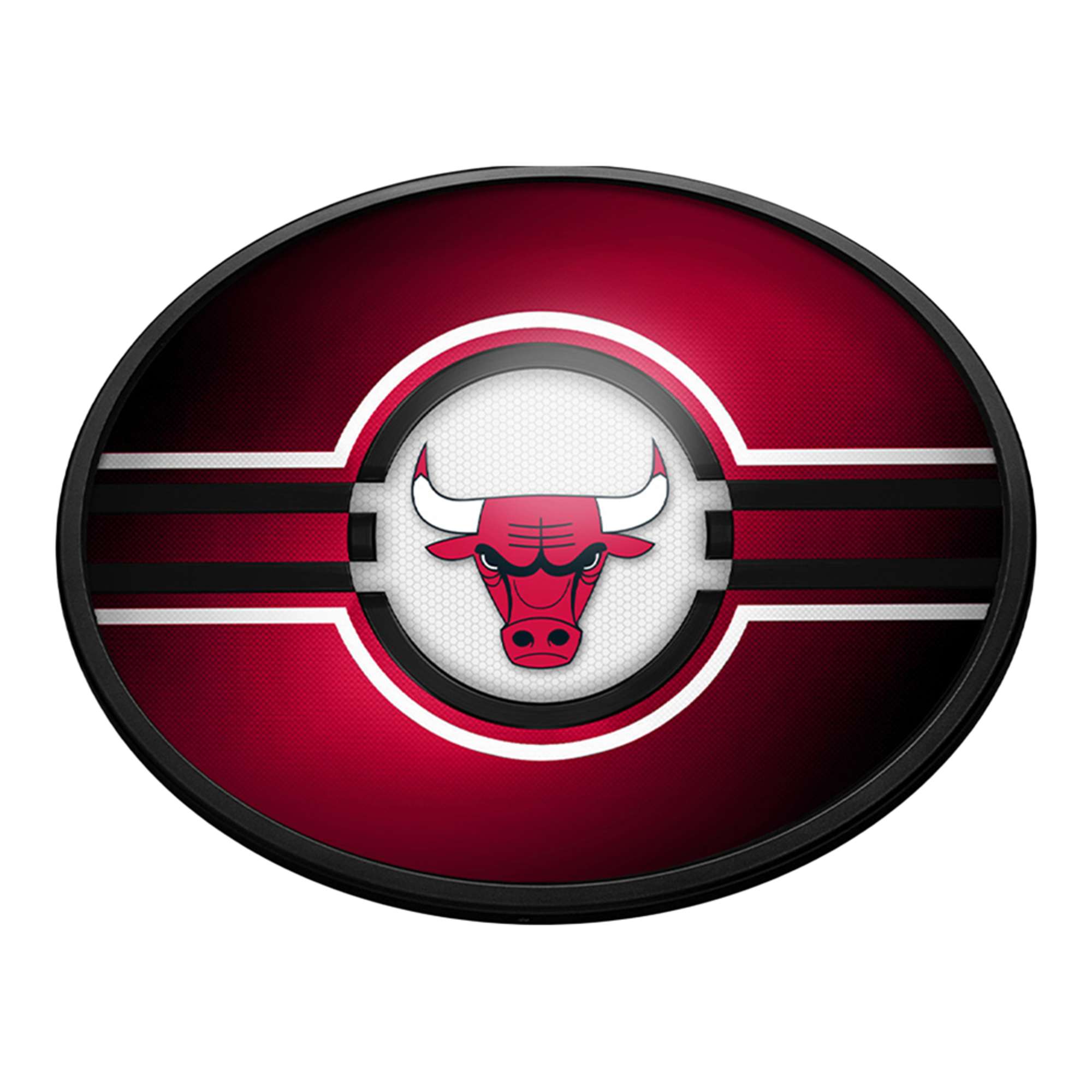 Chicago Bulls: Oval Slimline Lighted Wall Sign