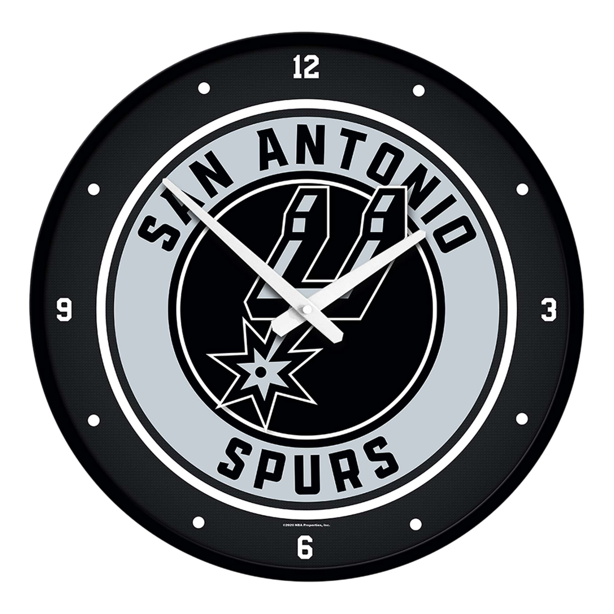 San Antonio Spurs: Modern Disc Wall Clock