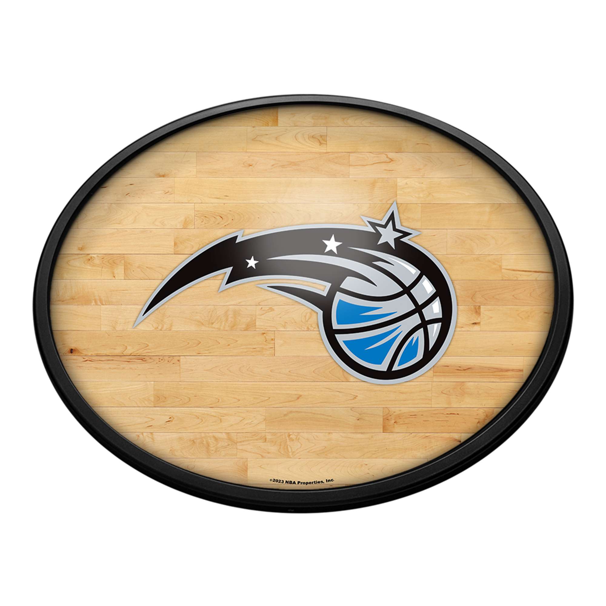Orlando Magic: Hardwood - Oval Slimline Lighted Wall Sign