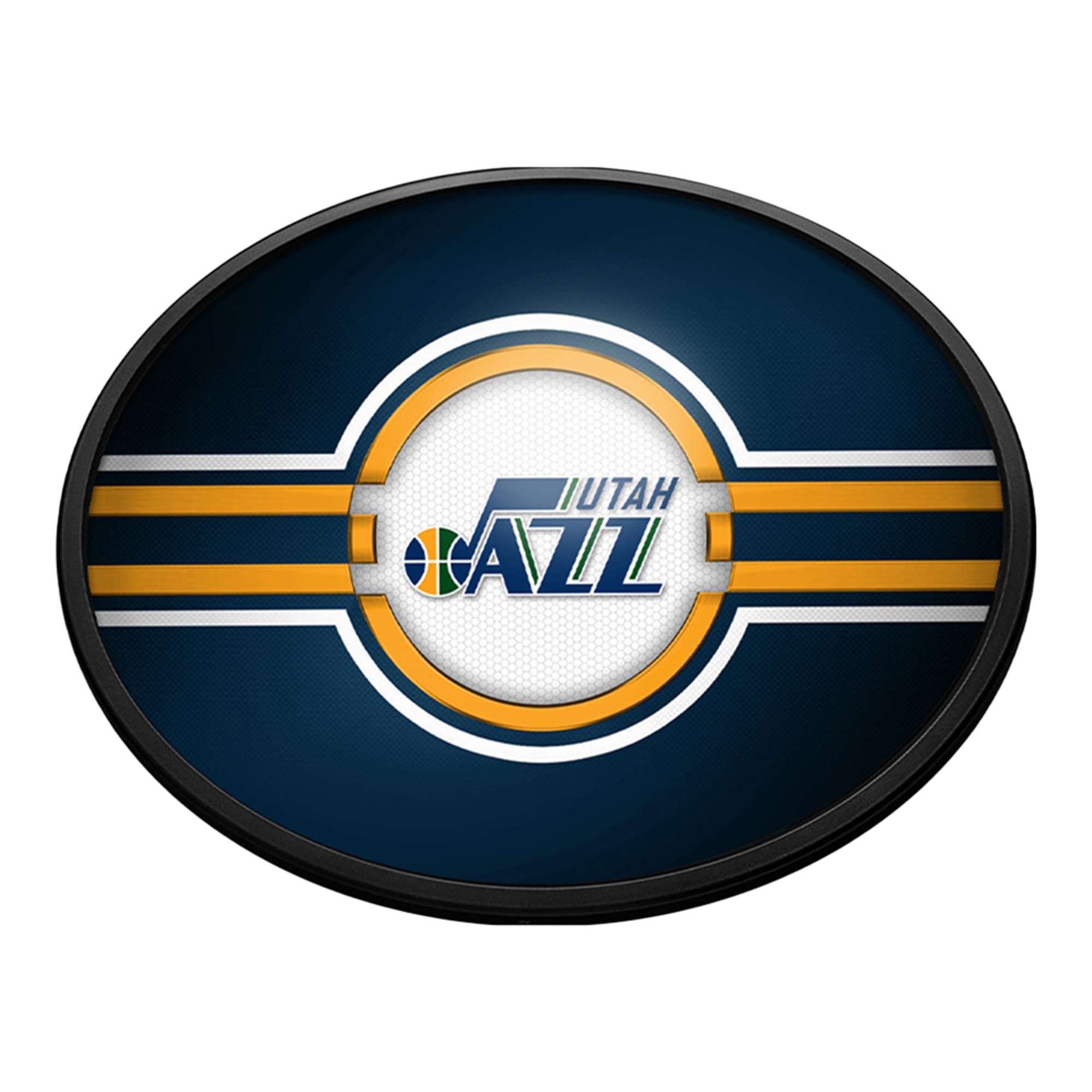 Utah Jazz: Oval Slimline Lighted Wall Sign