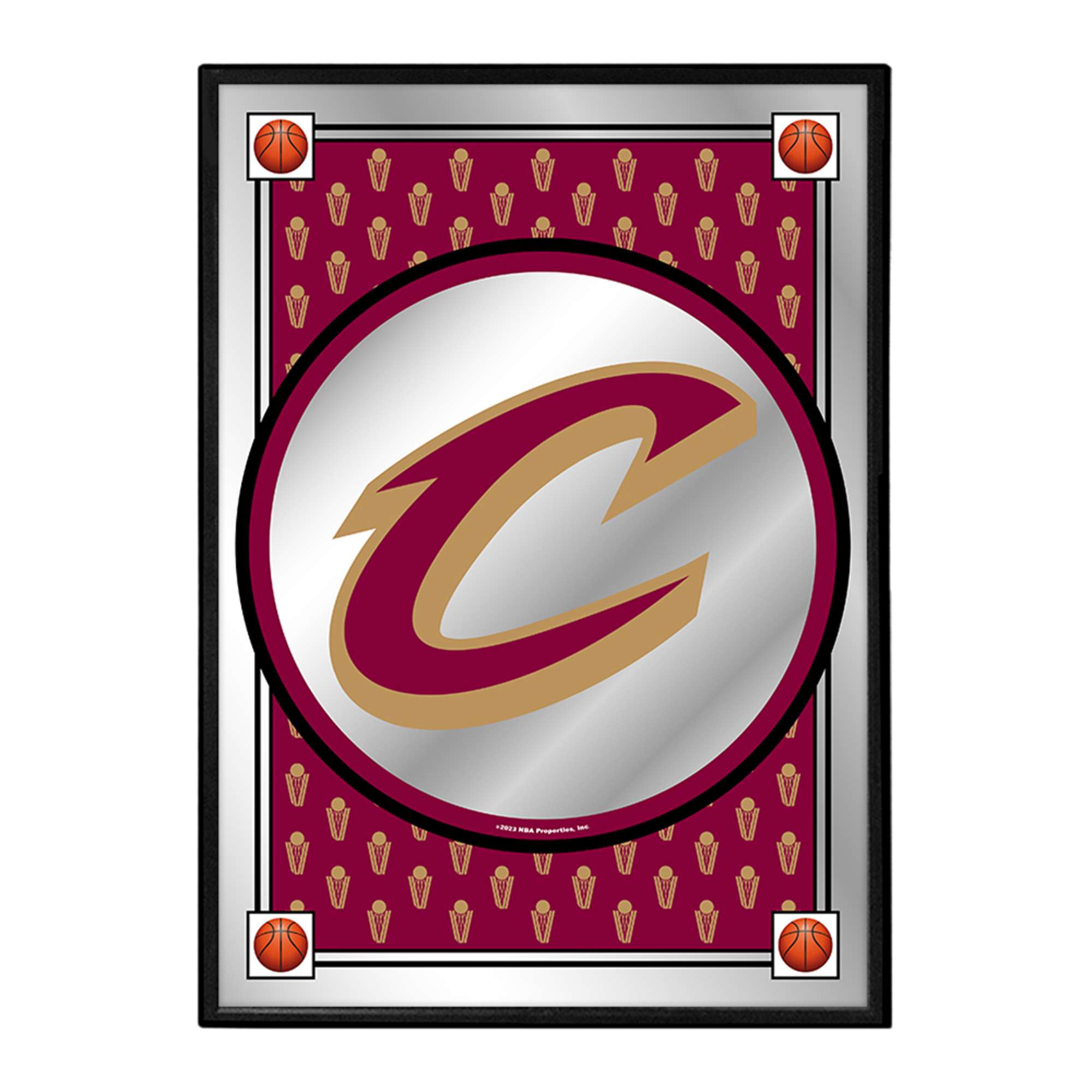 Cleveland Cavaliers: Team Spirit - Framed Mirrored Wall Sign