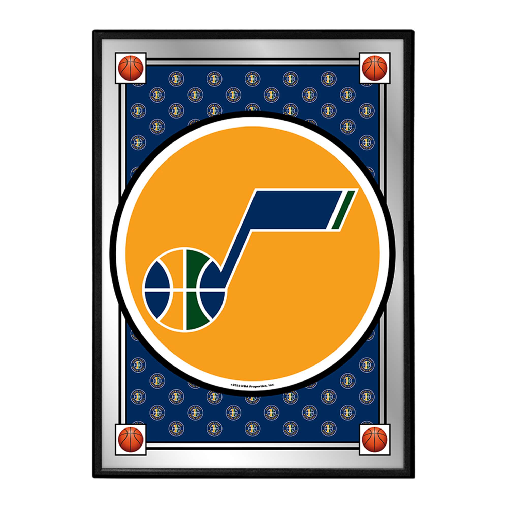 Utah Jazz: Team Spirit - Framed Mirrored Wall Sign