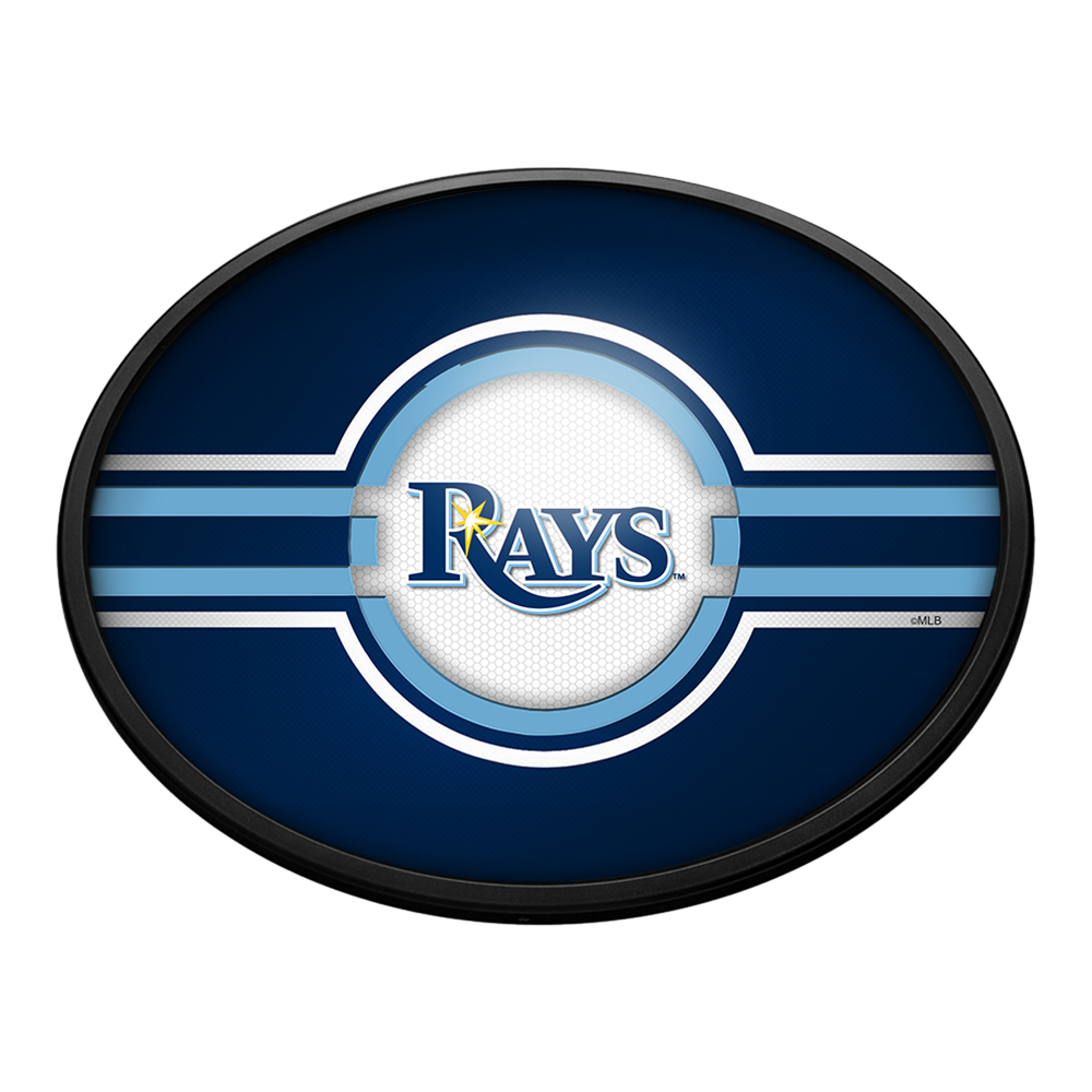 Tampa Bay Rays Oval Slimline Lighted Wall Sign  