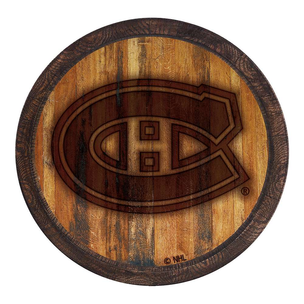 Montreal Canadiens Branded "Faux" Barrel Top Sign  