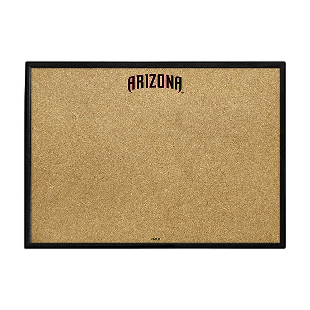 Arizona Diamondbacks Wordmark - Framed Corkboard  
