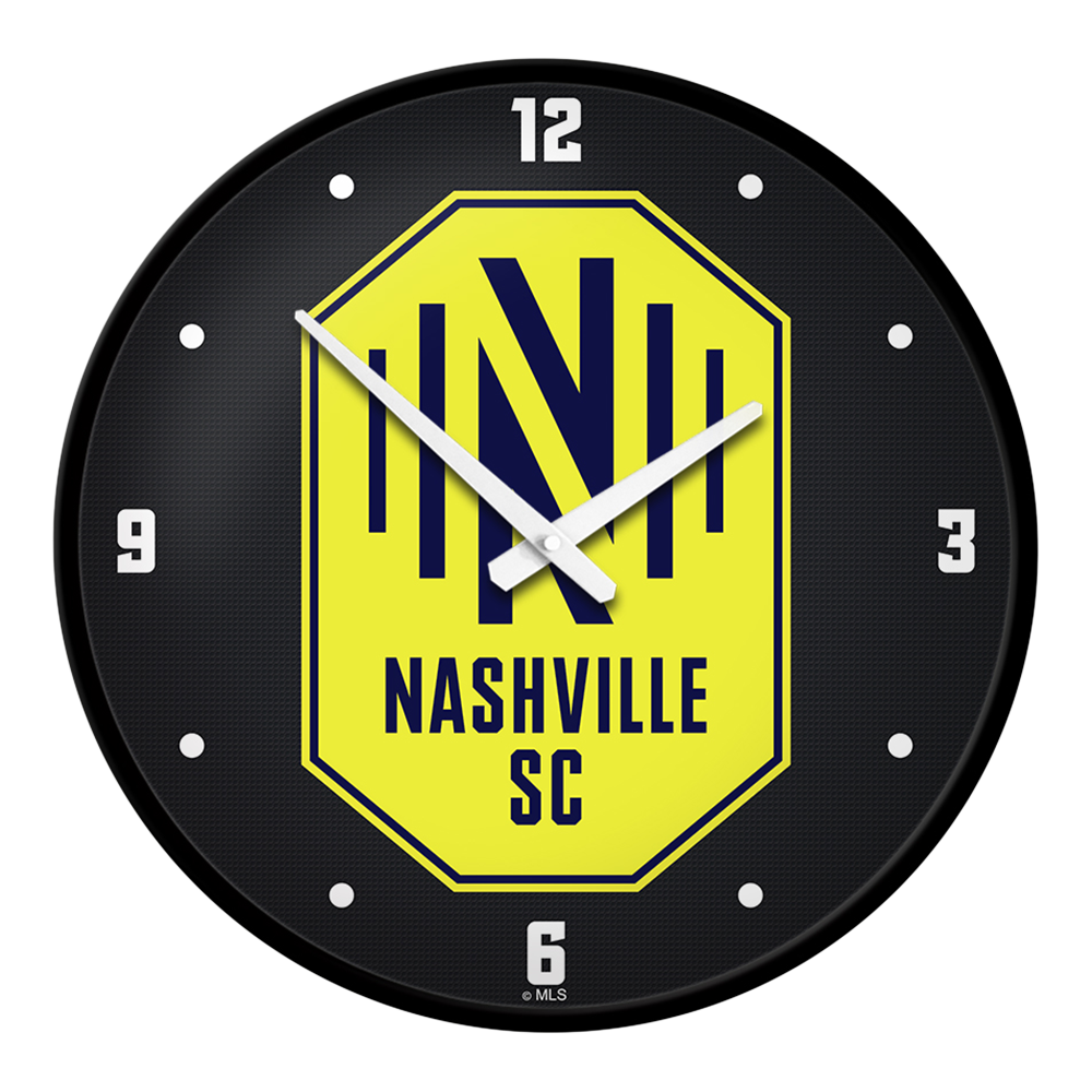 Nashville SC: Modern Disc Wall Clock